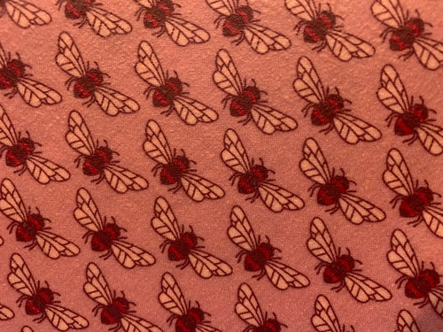 Beeswax Wraps - Pink Bees